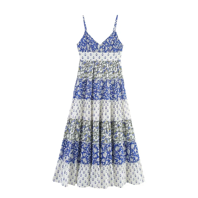 Robe hippie chic a bretelles
