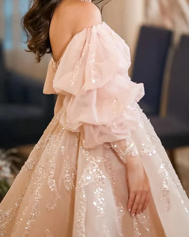 Robe formelle de remise de diplôme courte scintillante rose blush, robe de soirée