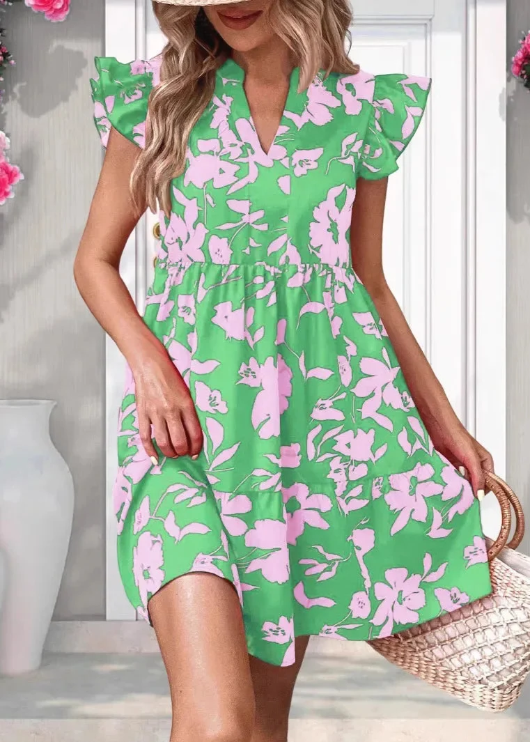 Robe a Volants Chic Femme