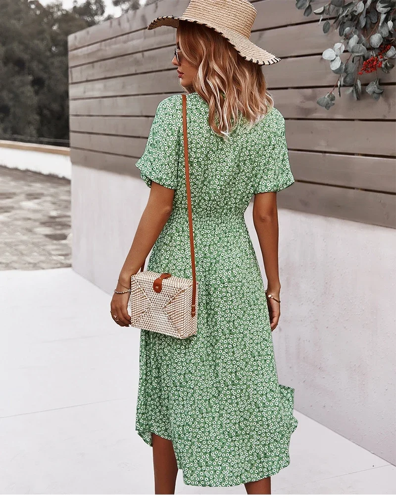 Robe de Vacances Verte