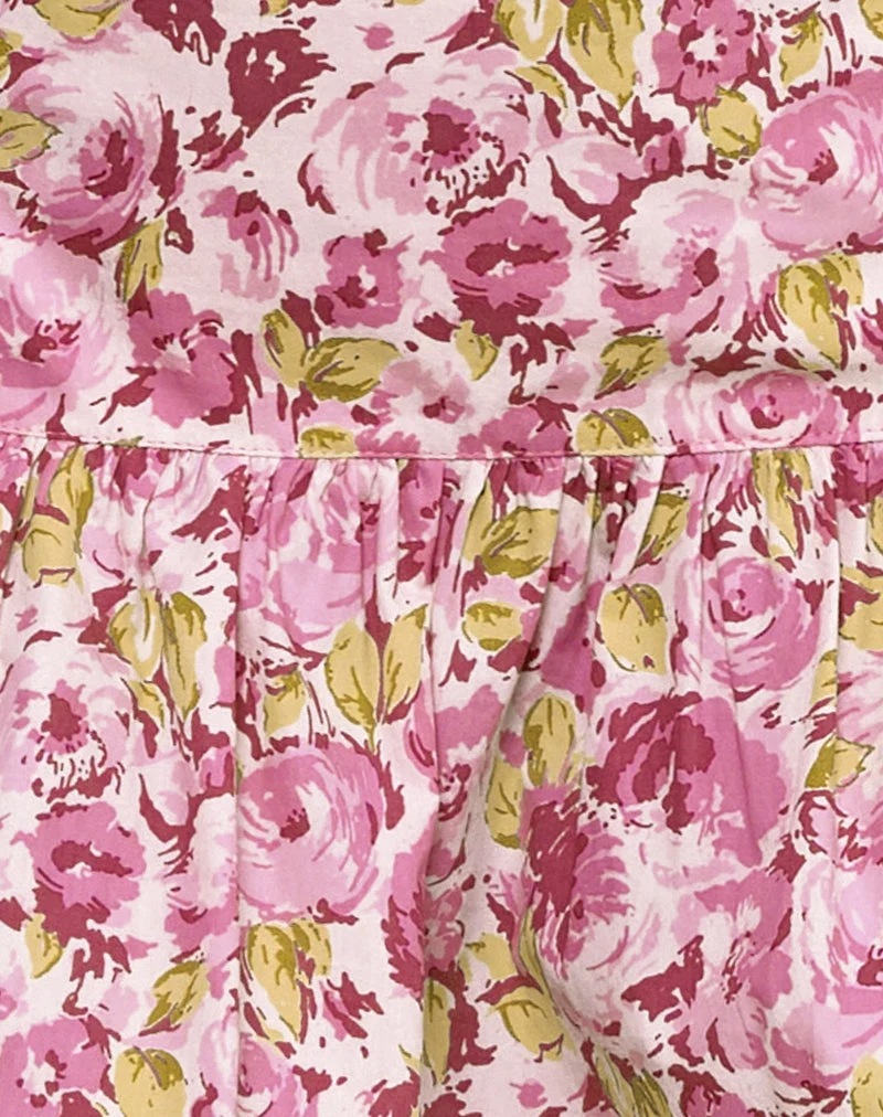 Minijupe Raffita, Blossom Floral Pink