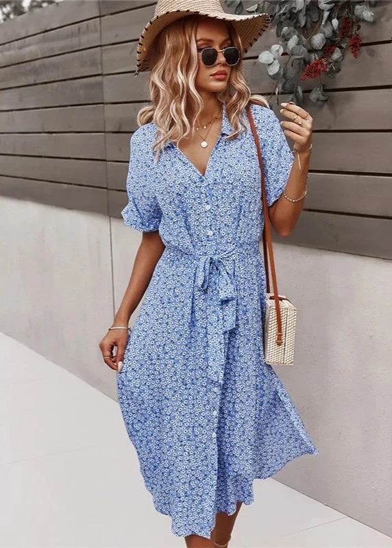 Robe de Vacances Bleue