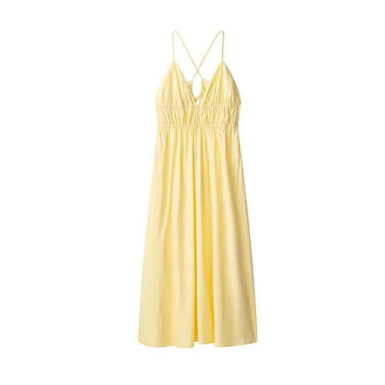 Robe de Plage Jaune
