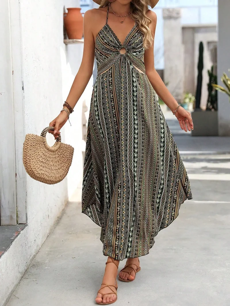 Robe Noire Motifs Azteques