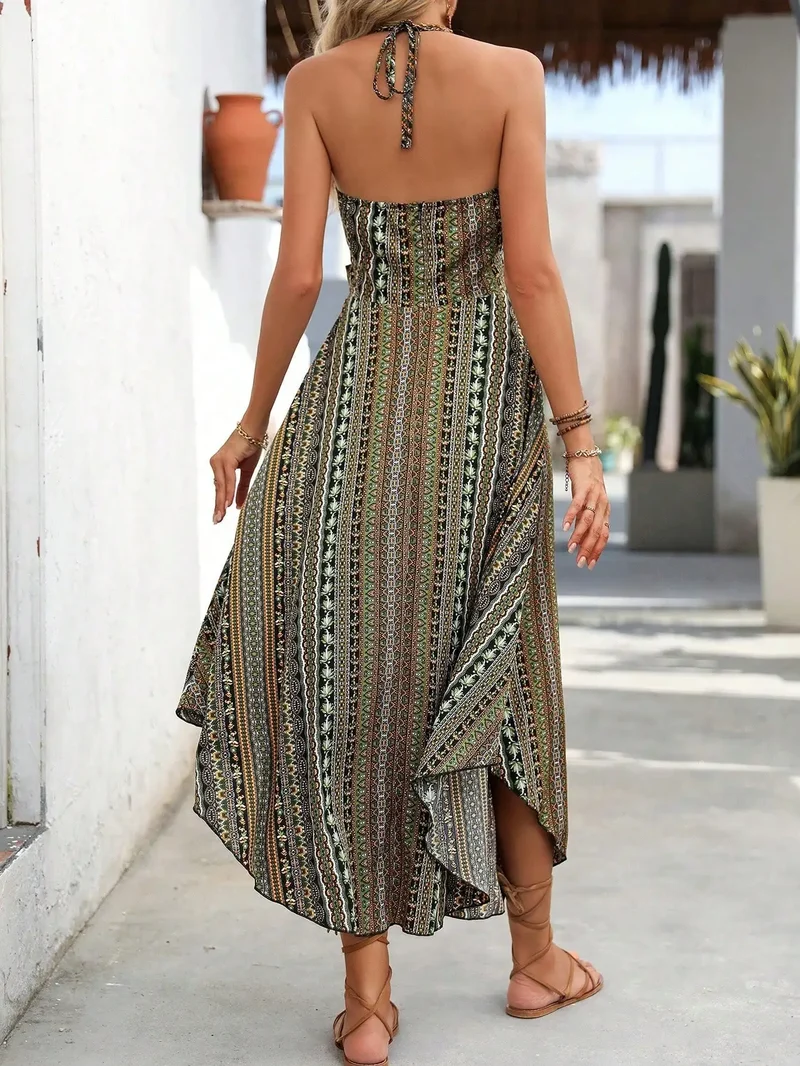 Robe Noire Motifs Azteques