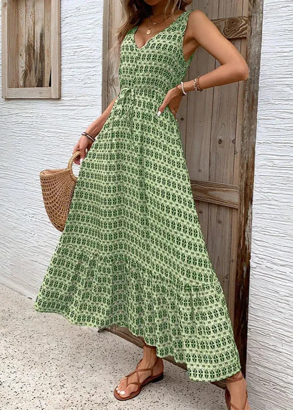 Robe verte tendance pour femme