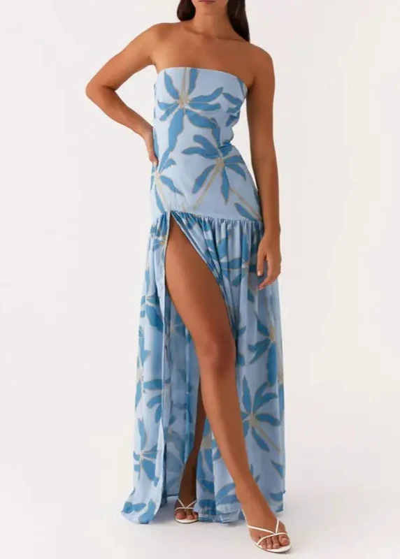 Robe Bleu Chic Cocktail