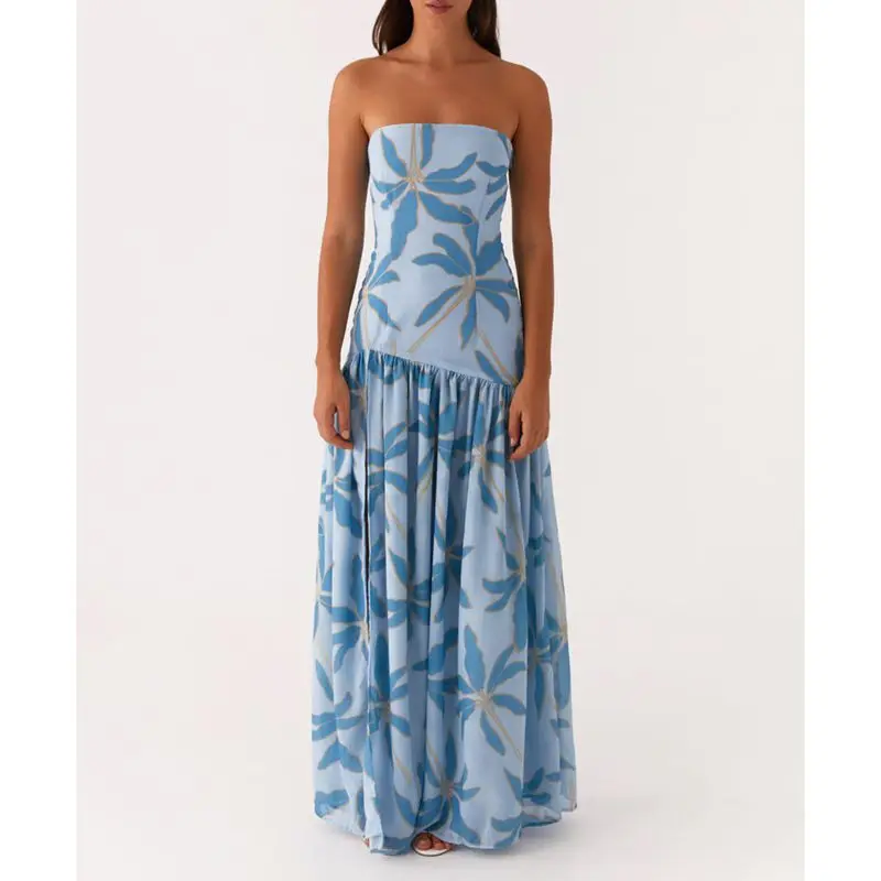 Robe Bleu Chic Cocktail