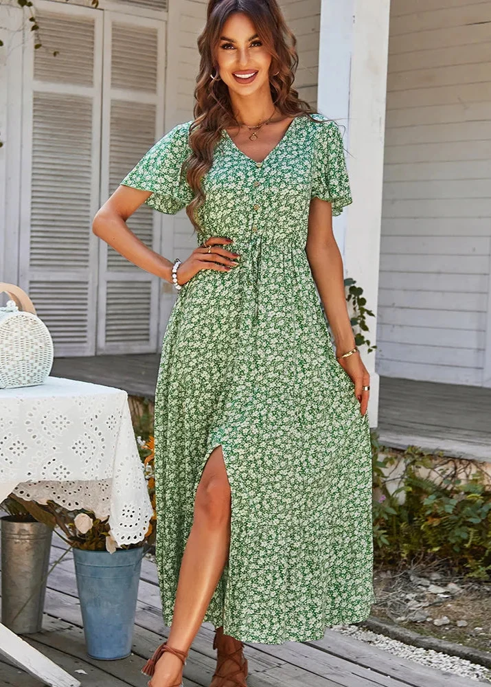 Robe Verte Boheme Ample