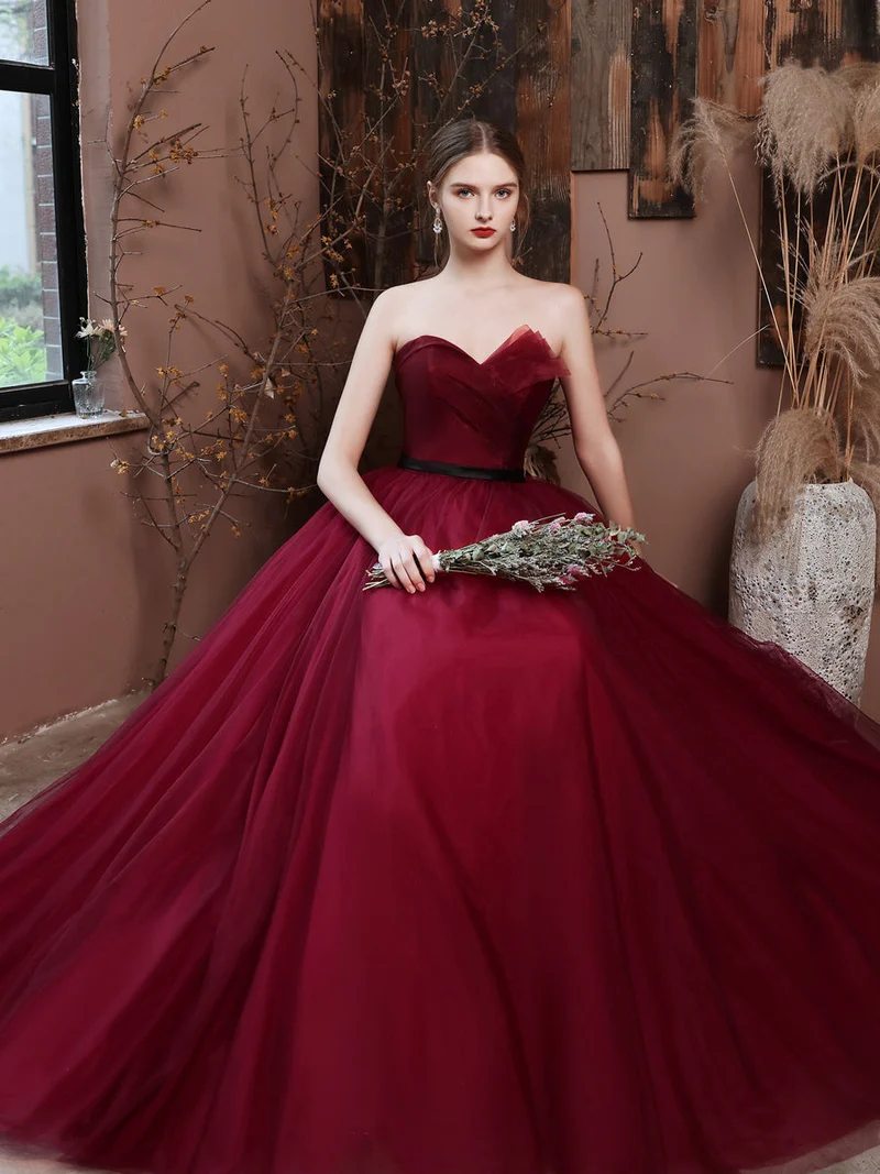 Robe formelle marron chérie longue