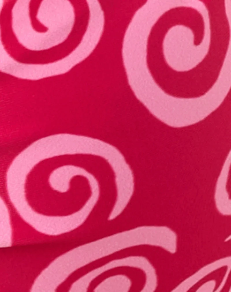 Top de bikini Laufey, Mini Swirl Pink