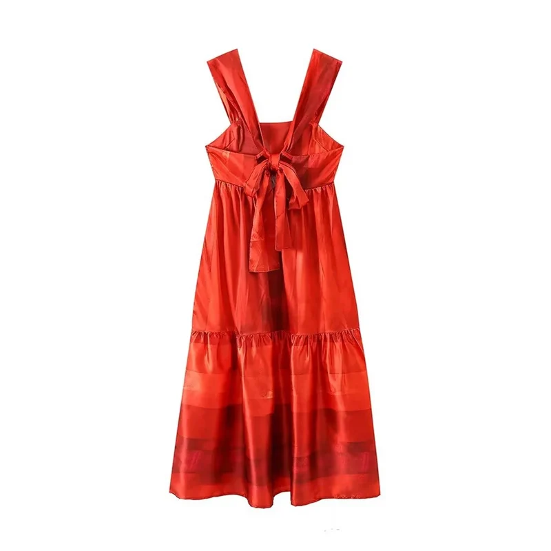 Robe Longue Ample Rouge