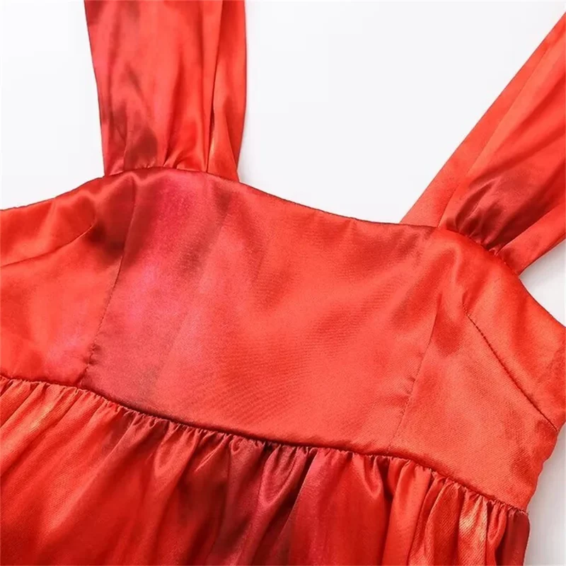 Robe Longue Ample Rouge