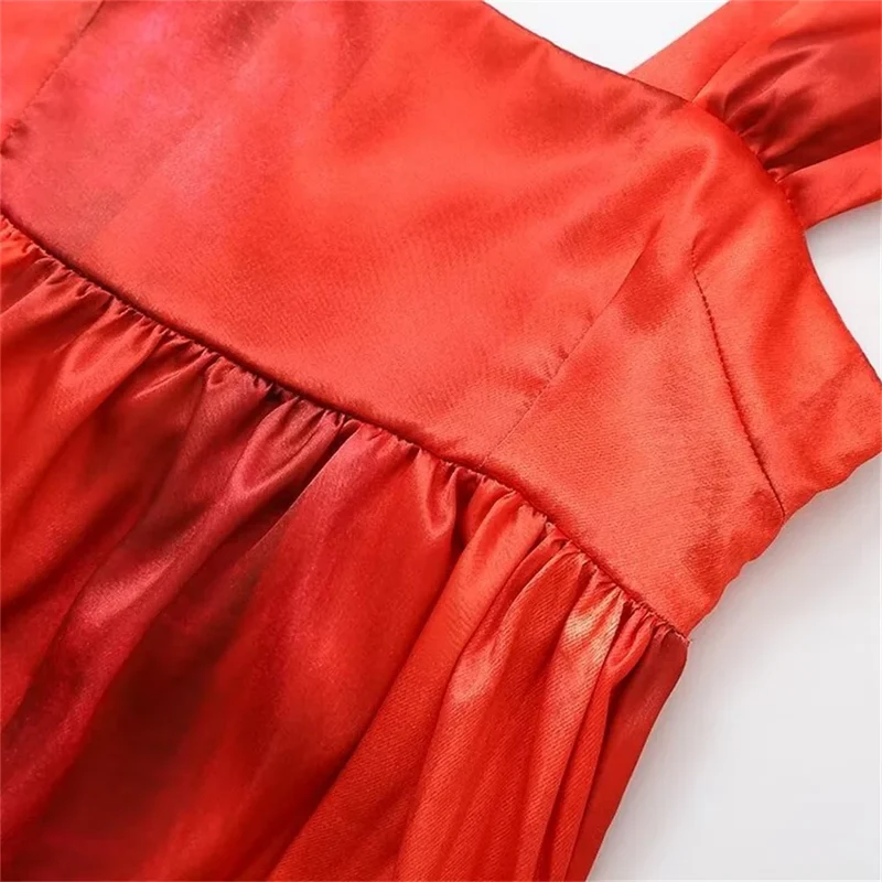 Robe Longue Ample Rouge