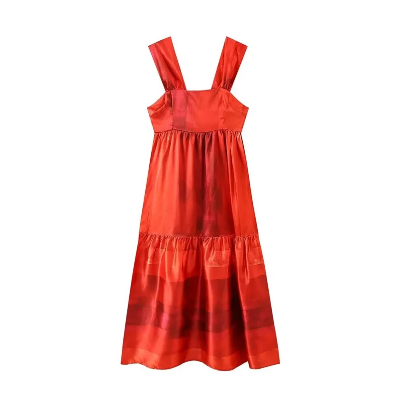 Robe Longue Ample Rouge