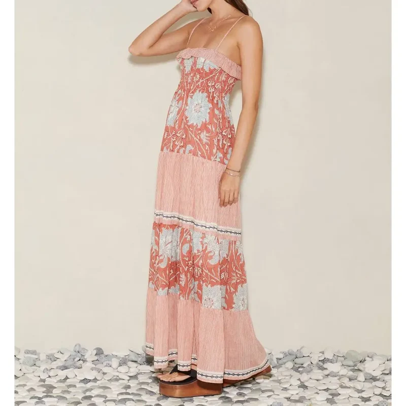 Robe Terracotta Boheme Bustier