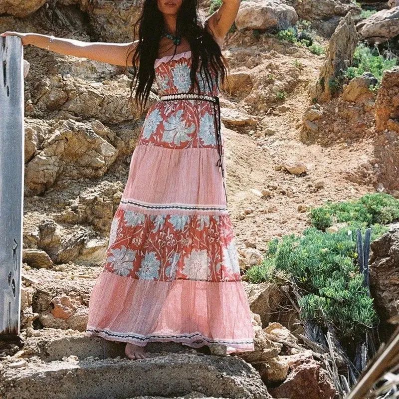 Robe Terracotta Boheme Bustier