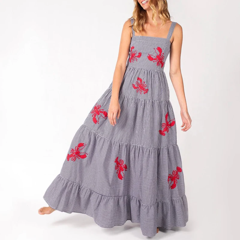 Robe a Carreaux Boho