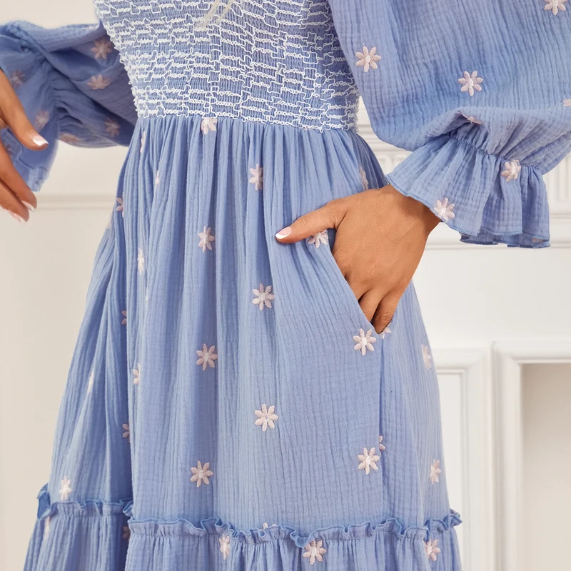 Robe Femme Bleu Clair