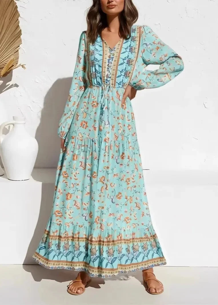 Robe Longue Bohème Femme