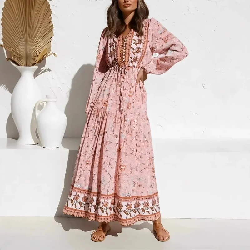 Robe Longue Bohème Femme