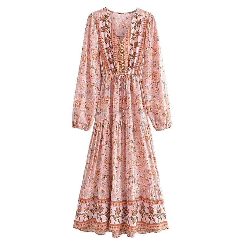 Robe Longue Bohème Femme