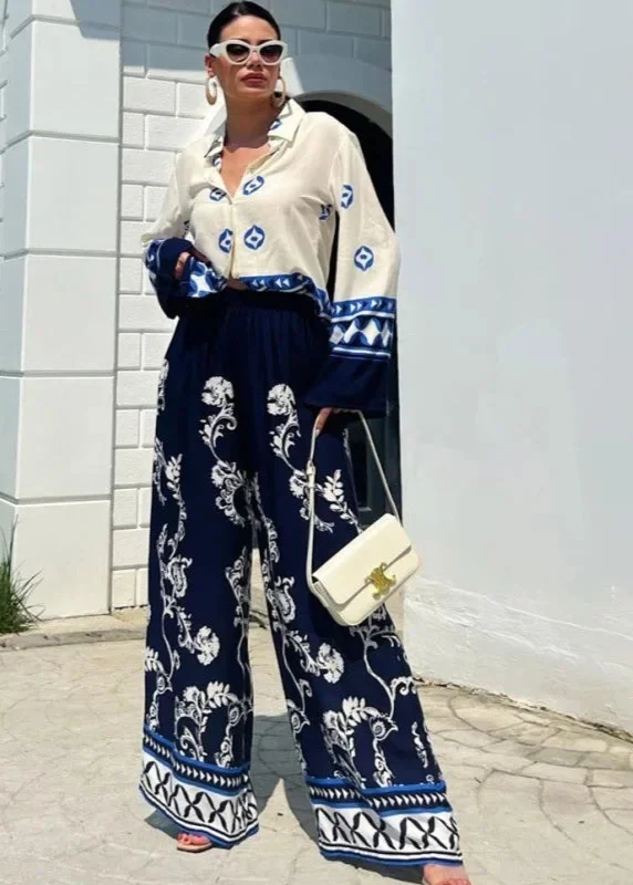 Ensemble Pantalon Satin Chic