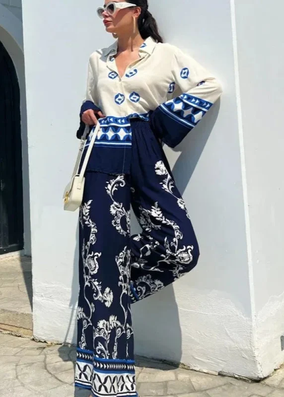 Ensemble Pantalon Satin Chic