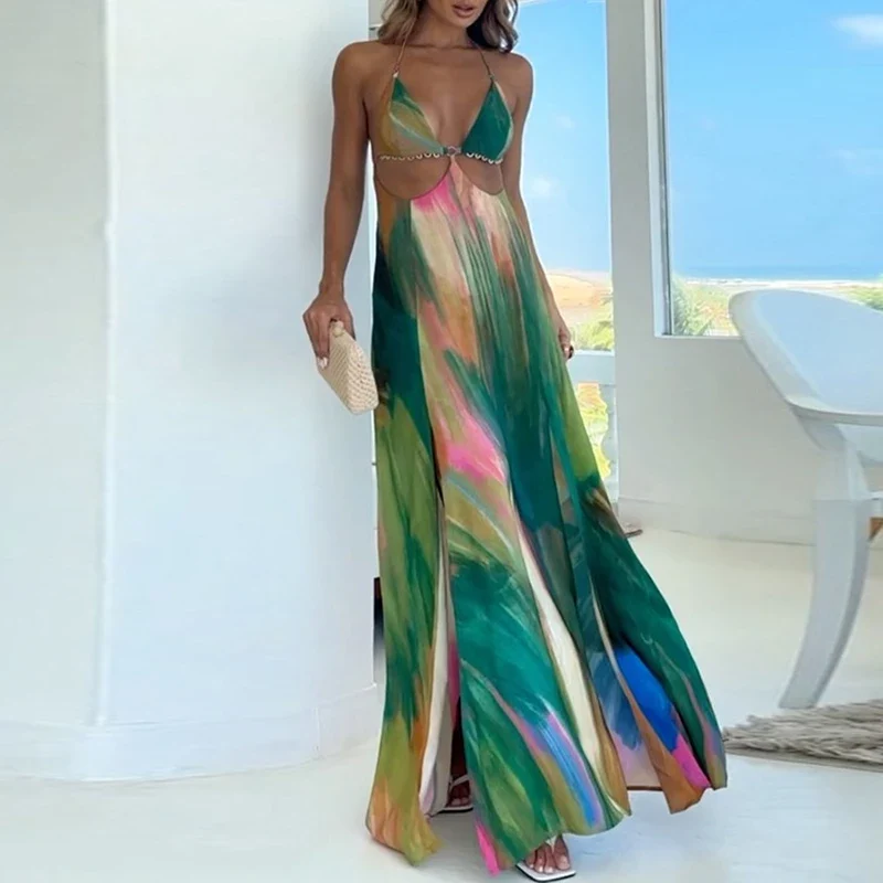 Robe Verte Dos Nu