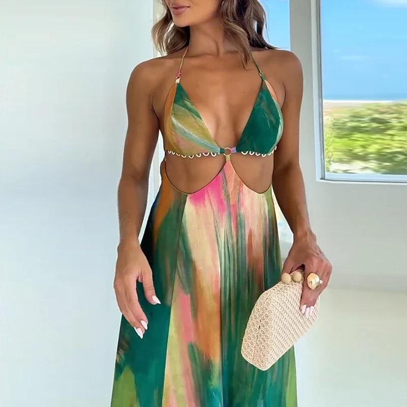 Robe Verte Dos Nu