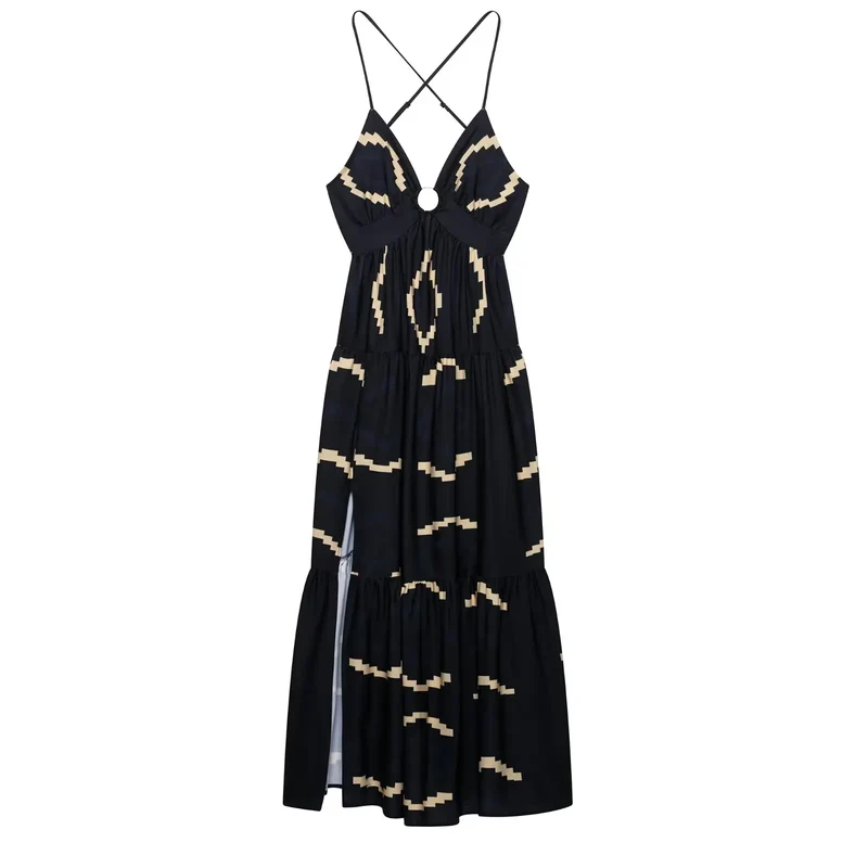 Robe de plage noire