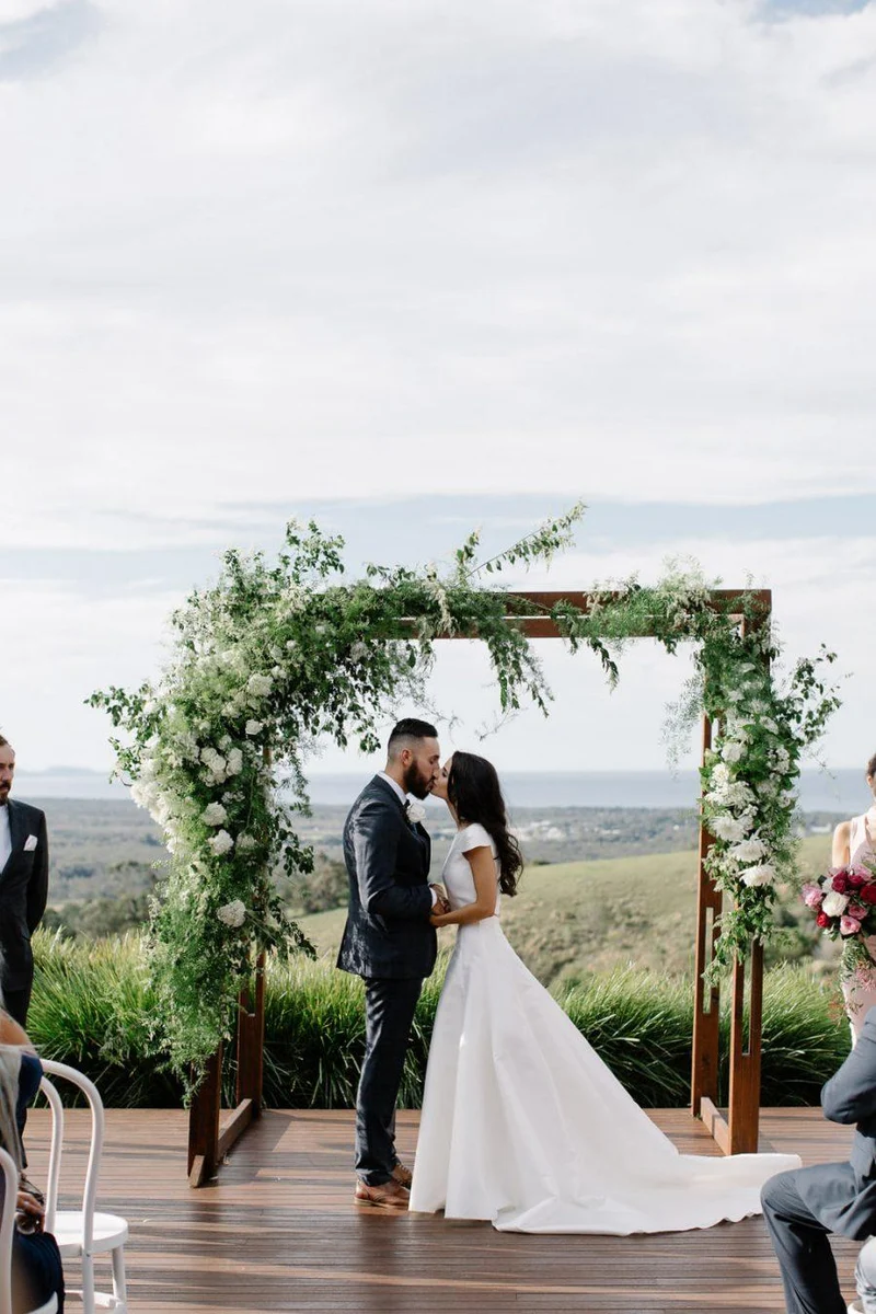 Jupe et haut de mariage décontractés | Séparations de mariée simples en deux pièces | Robe de mariée à haut court abordable
