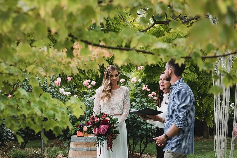 Abordable Boho Flowy Lace Manches Longues Deux Pièces Robe De Mariée Mariée Sépare