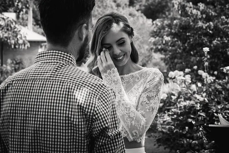 Abordable Boho Flowy Lace Manches Longues Deux Pièces Robe De Mariée Mariée Sépare