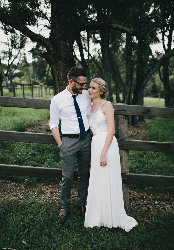 Robe de mariée décontractée en deux pièces de style campagnard | Séparations de mariée simples et abordables