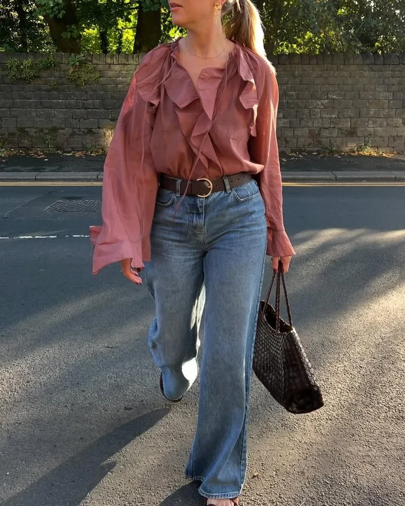 Blouse Boheme Rouge Bordeaux