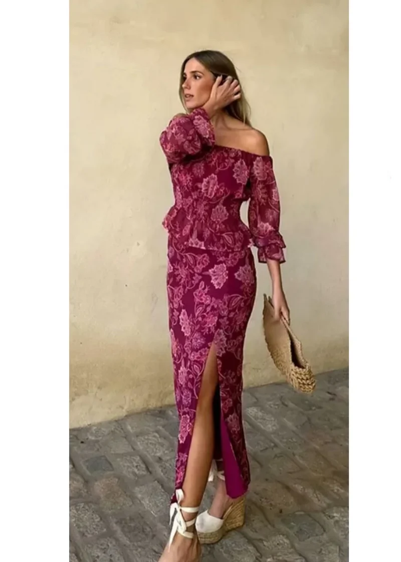 Ensemble Jupe Taille Haute