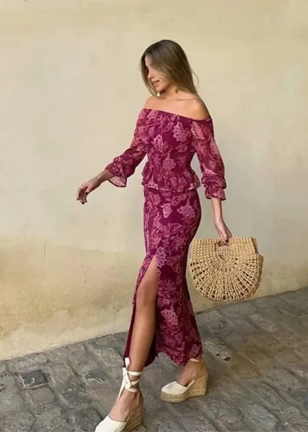 Ensemble Jupe Taille Haute