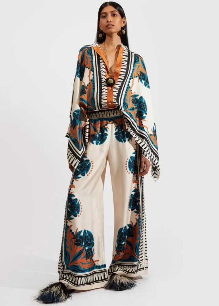 Ensemble Satin Aztèque Chic