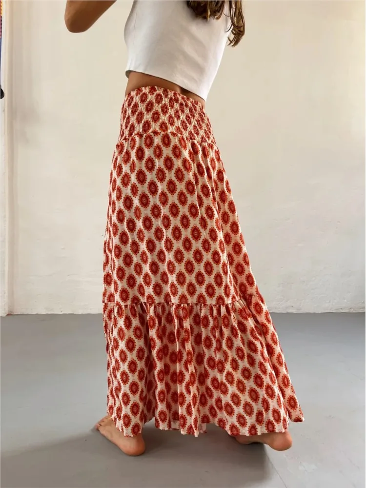 Jupe Terracotta Boheme Chic