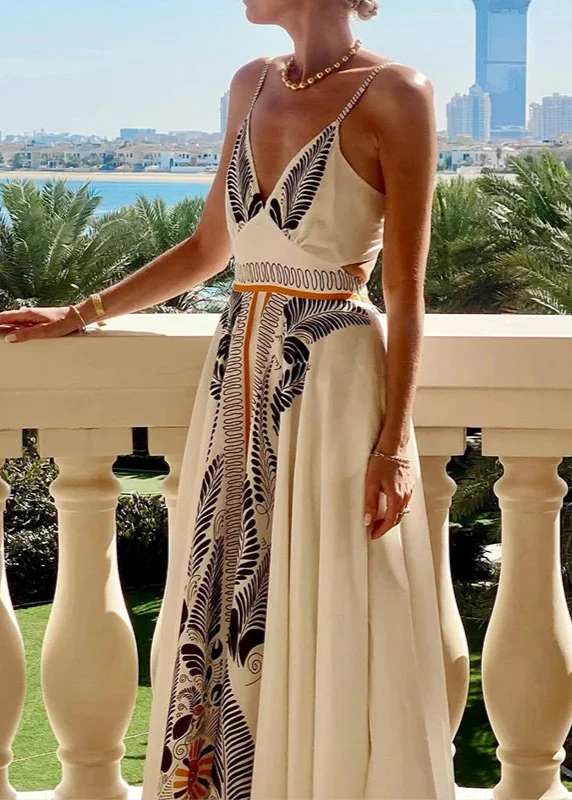 Robe Longue Motifs Aztèques