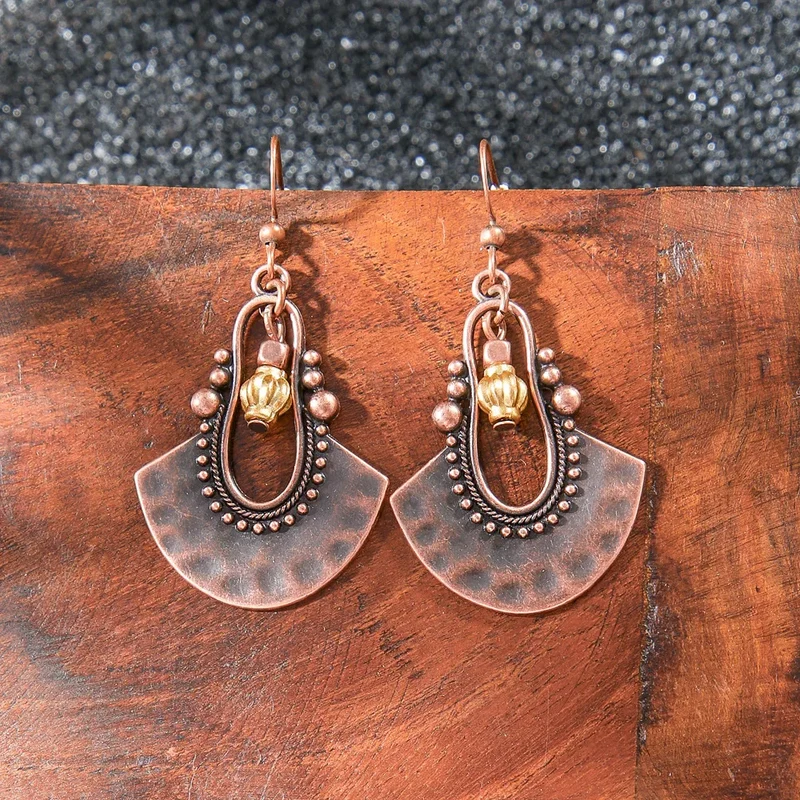Boucles d'Oreilles en Bois Azteque