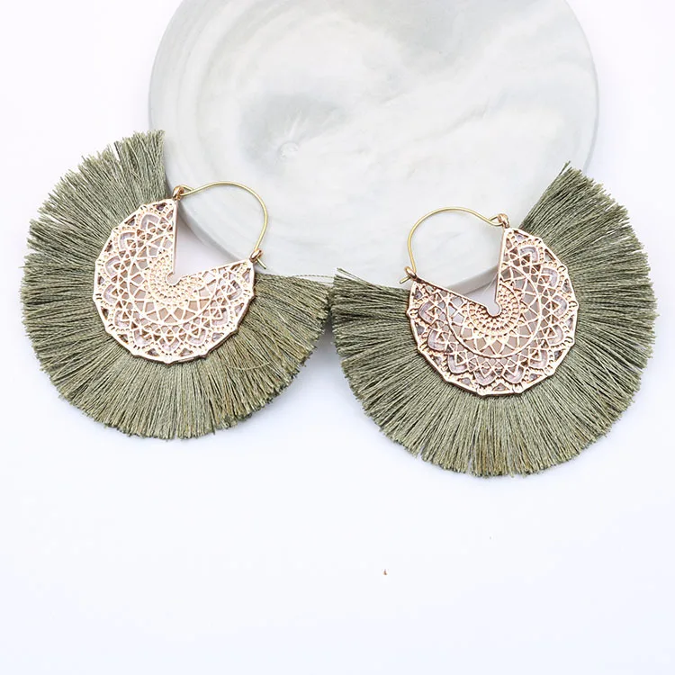 Boucles d'Oreilles A Franges Boheme