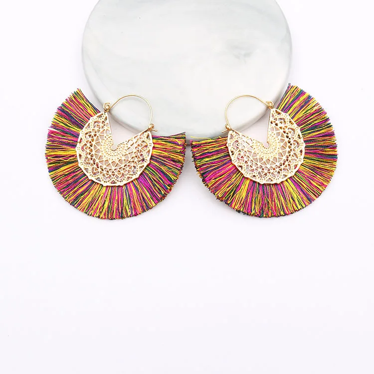 Boucles d'Oreilles A Franges Boheme