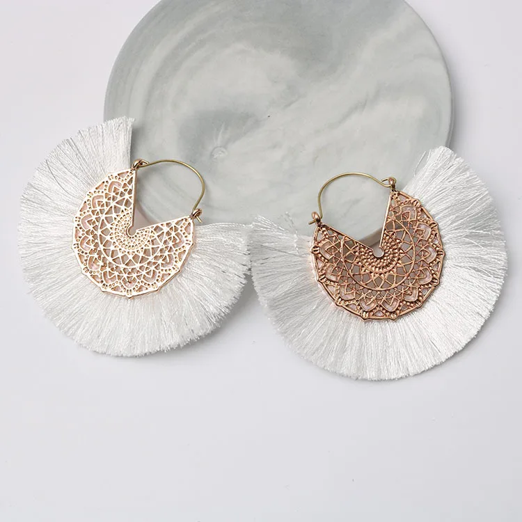 Boucles d'Oreilles A Franges Boheme