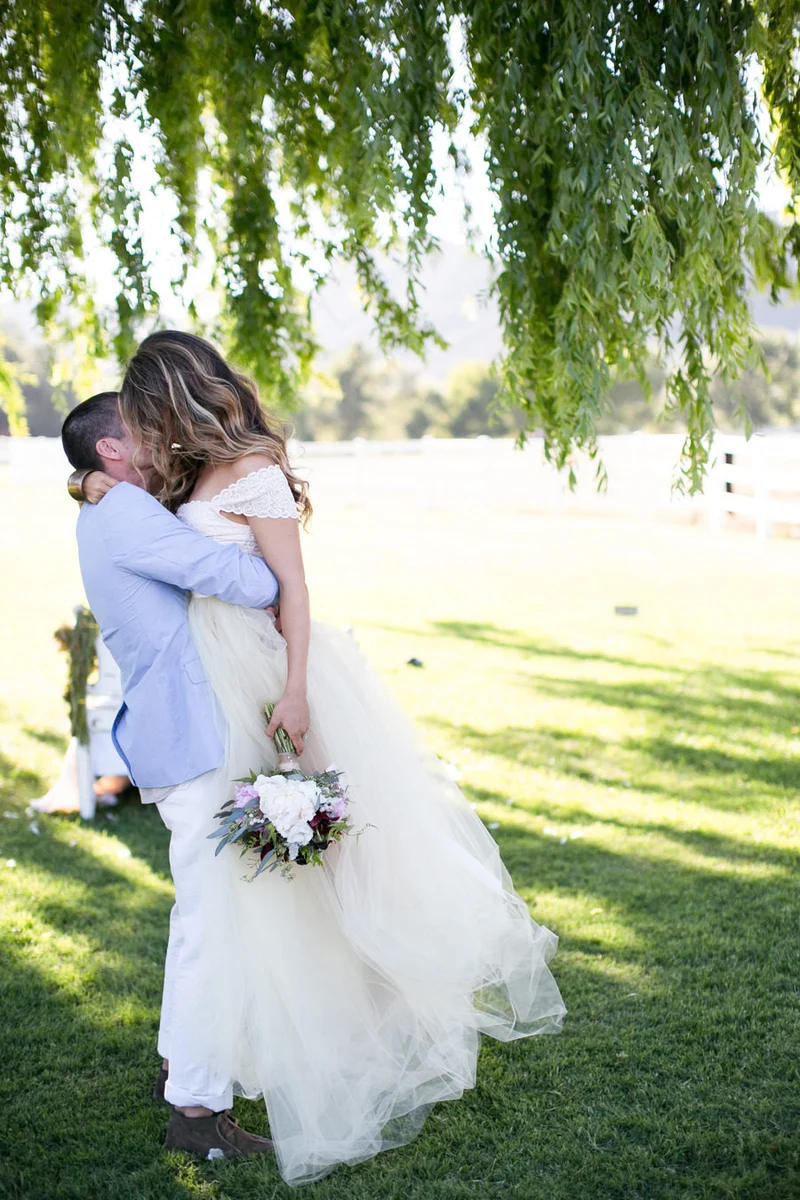 Robe de mariée deux pièces en Tulle, haut rustique à manches courtes, jupe en Tulle, séparations de mariée, été