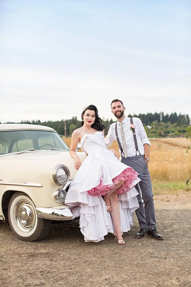 Robe de mariée haute et basse rustique Country Sweetheart