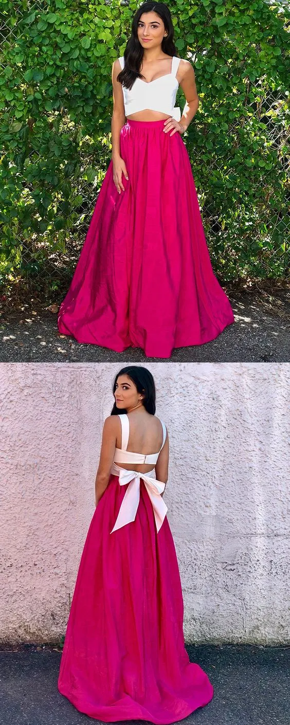 Robe de bal deux pièces Robe de bal longue deux pièces Robe longue de bal formelle, 20092802