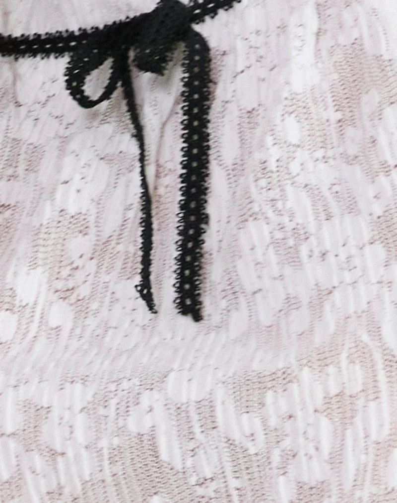 Gladia Mini robe dos nu en dentelle non doublée blanc