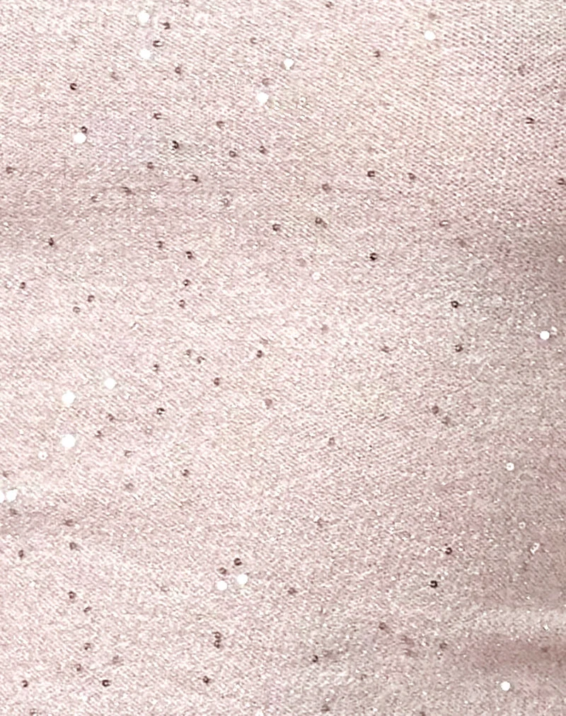 Top de gilet Sepai en paillettes dispersées rose